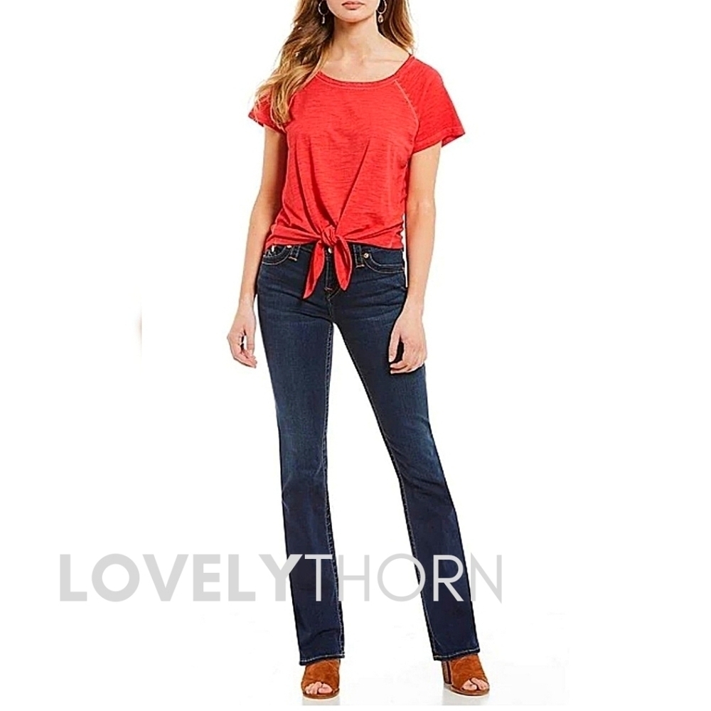 TRUE RELIGION // 5 pocket blue denim boot cut jeans